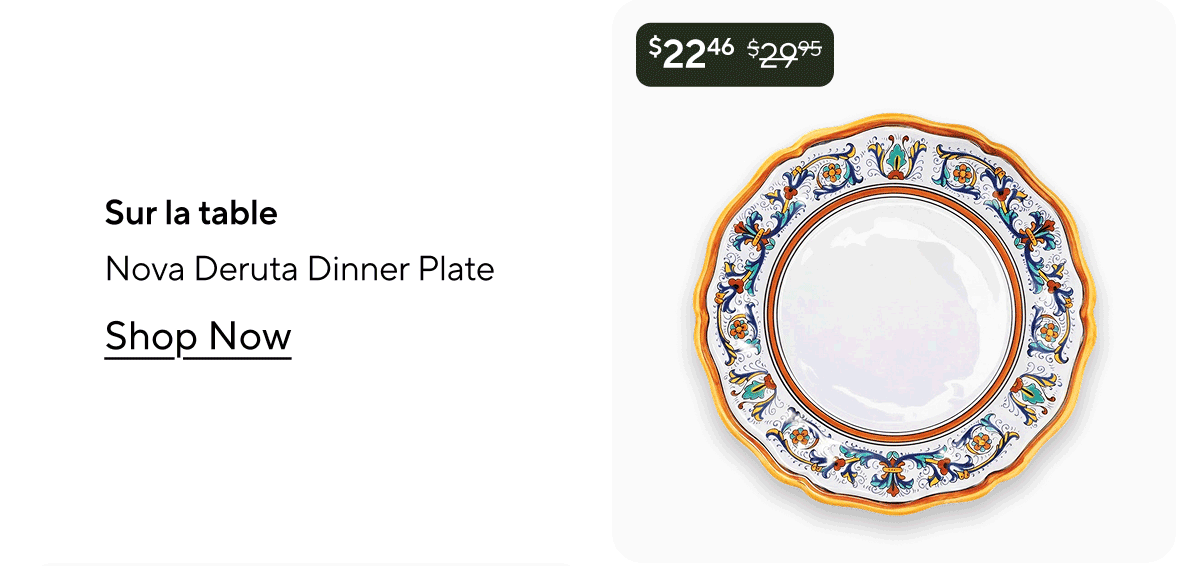 Sur La Table Nova Deruta Dinner Plate
