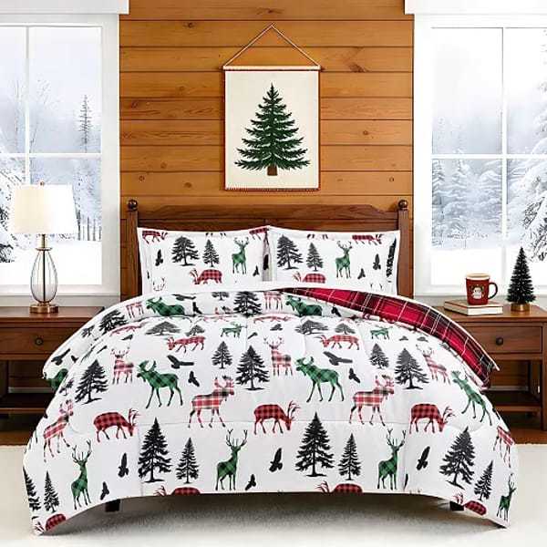 3pc Holiday Comforter Sets $25 Any Size