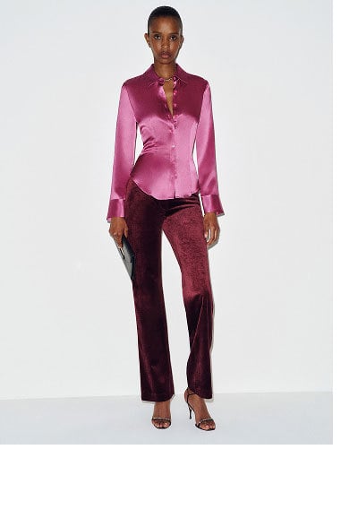 Raya Fitted Silk Shirt