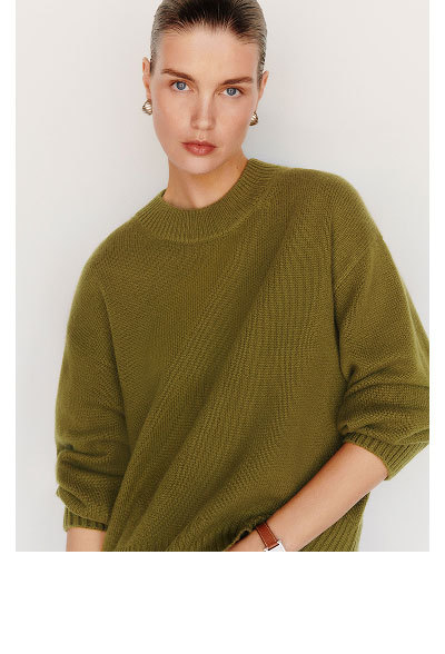 Cove Cashmere Oversized Crew