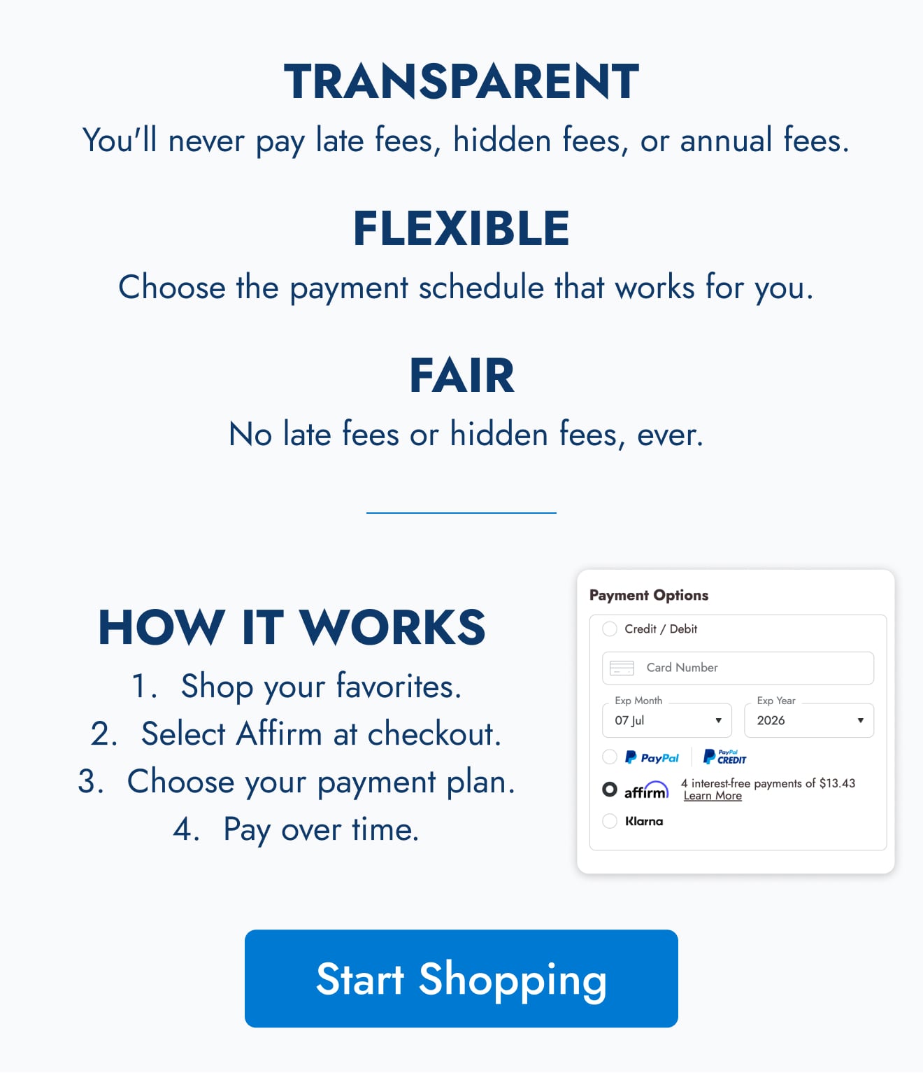 Start Shopping