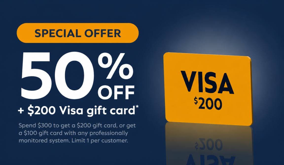 50% off + $200 Visa gift card