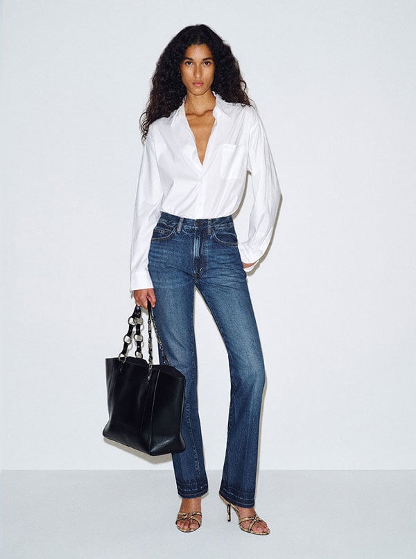 Alexa Chung High Rise Straight Leg Jeans