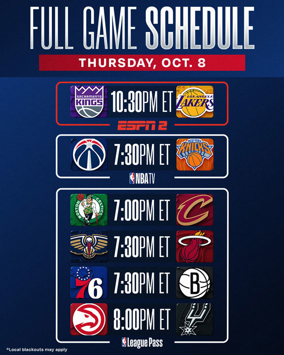 Tonight's Schedule