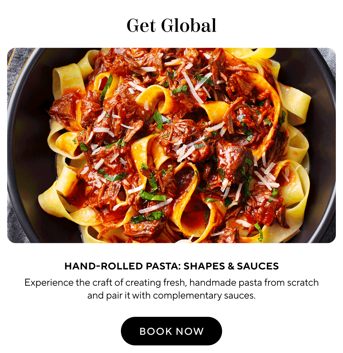 Hand-Rolled Pasta: Shapes & Sauces