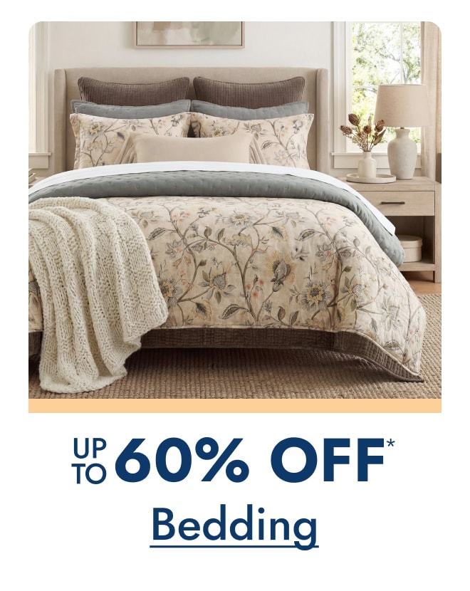 Bedding up to 60% off