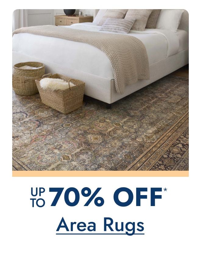 Area Rugs up to 70% off
