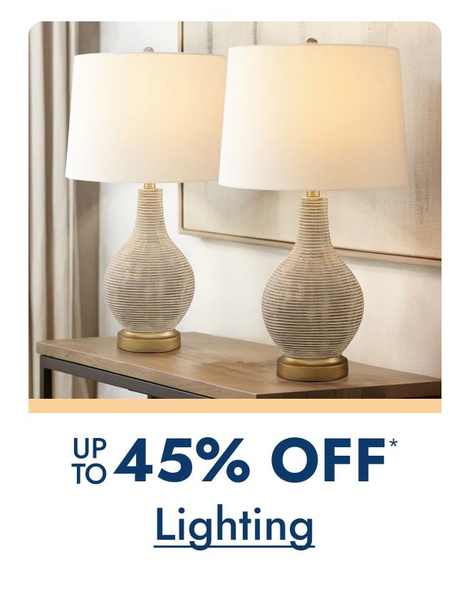 Lighting up to 45% off