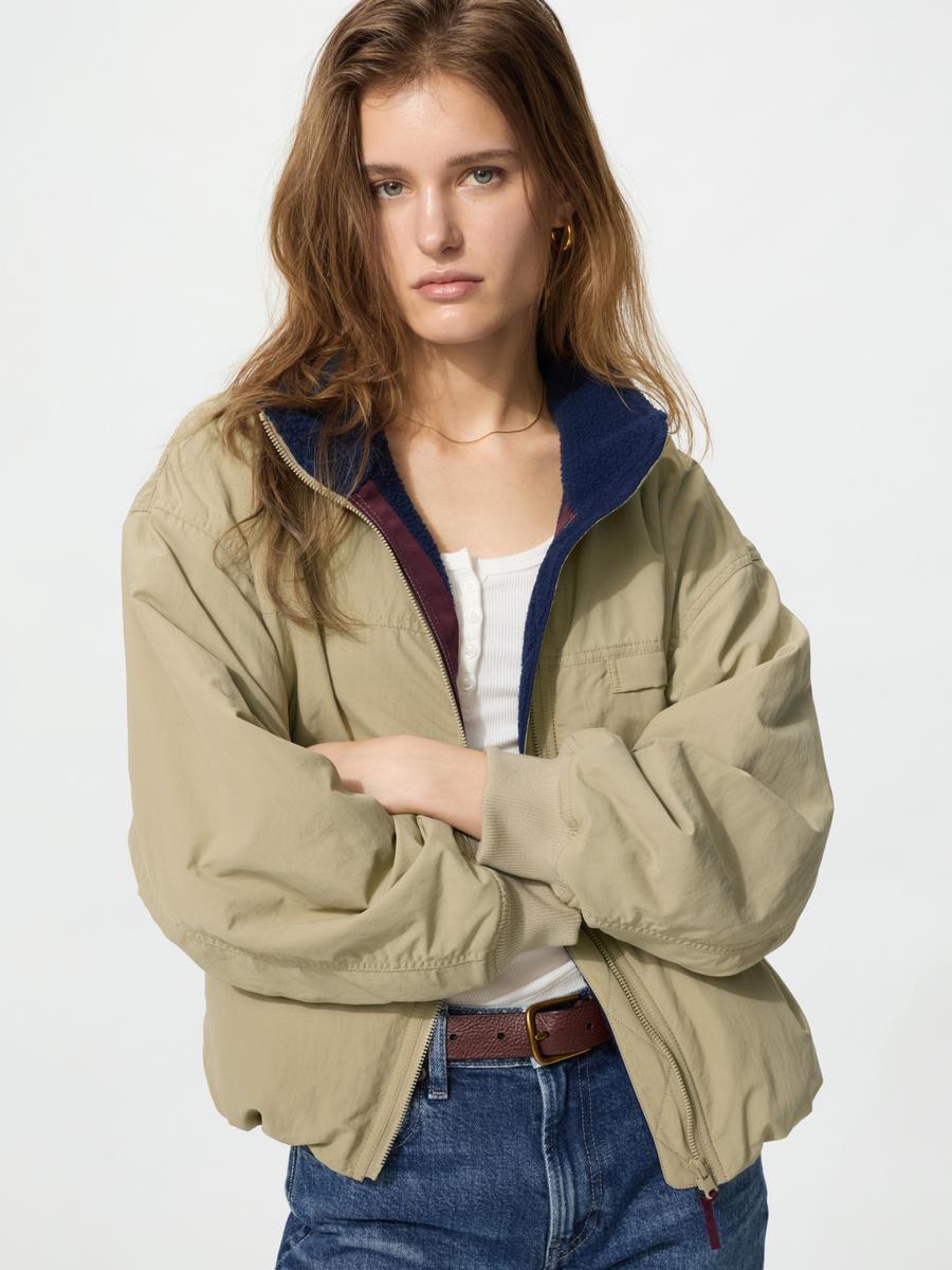 Fleece Lined Stand Blouson