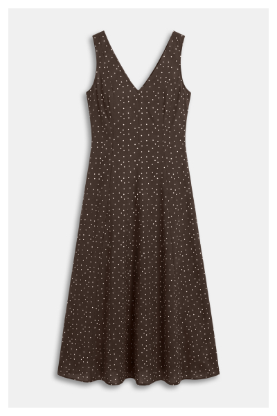 Spot Print Midi Dress