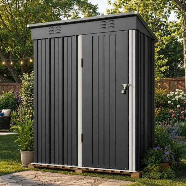 6' Galvanized Steel Storage Shed $119