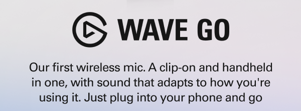 Our first wireless mic