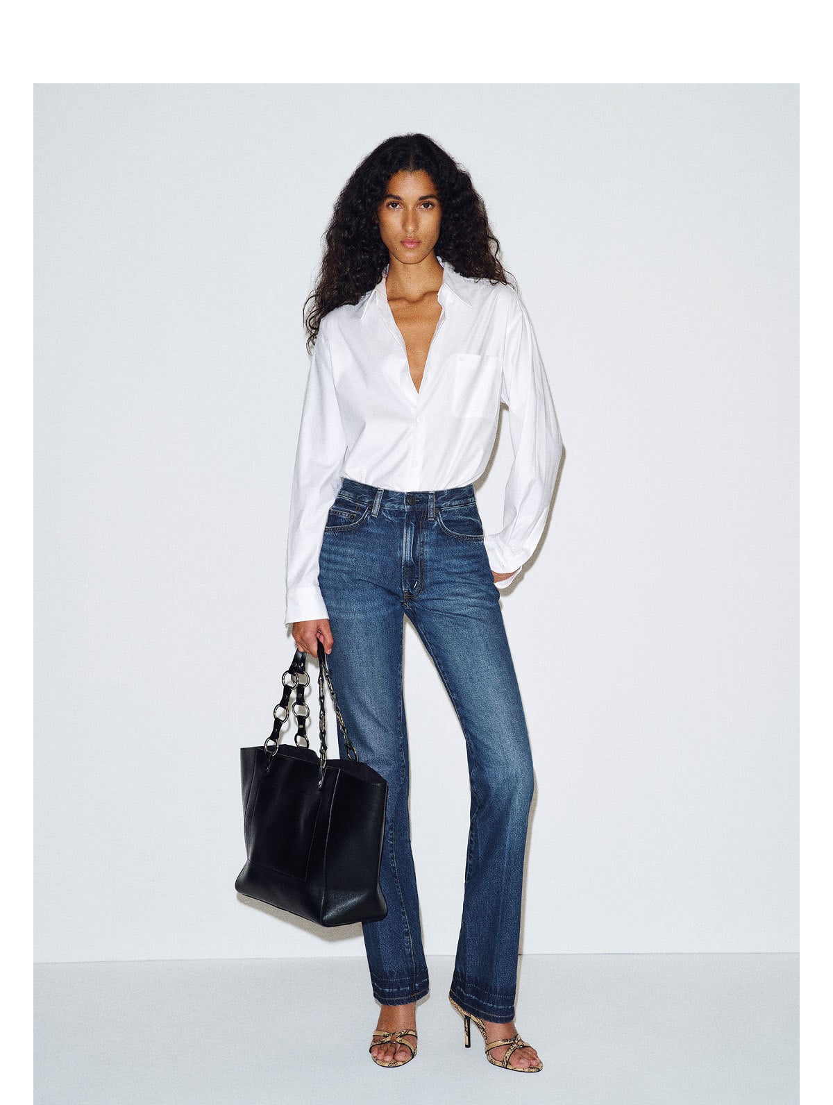Alexa Chung High Rise Straight Leg Jeans