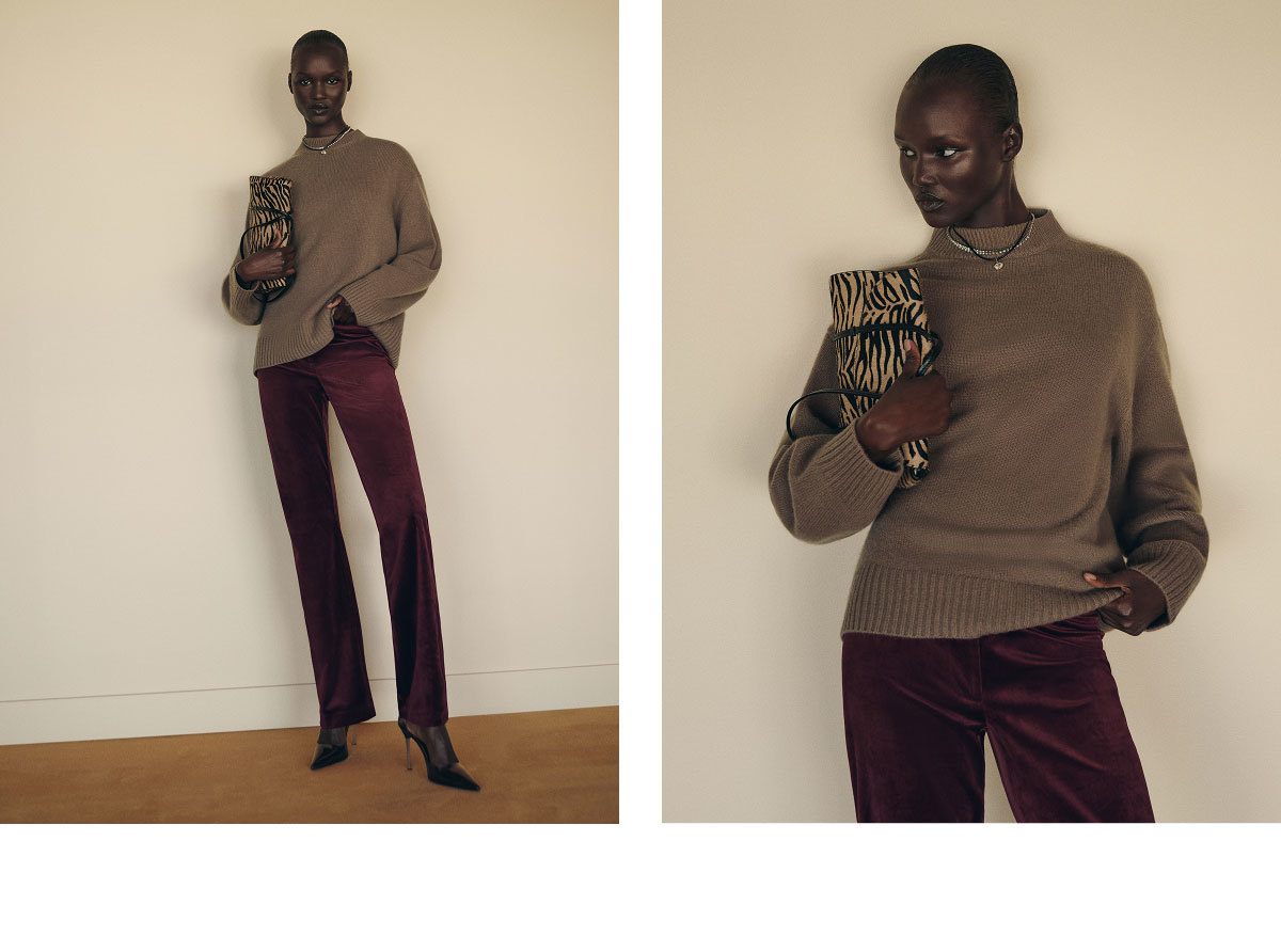 Oliver Low Rise Velvet Pant