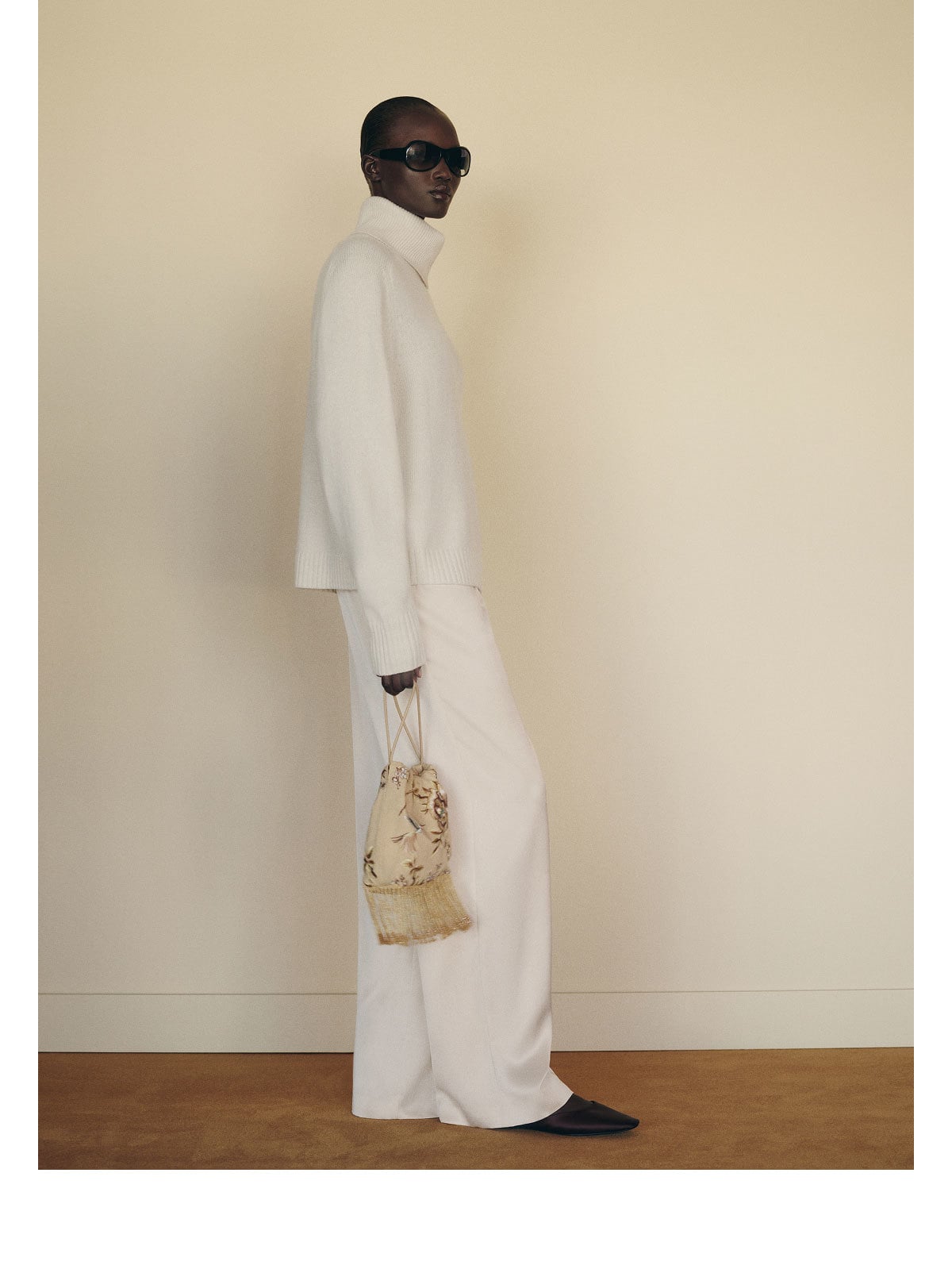 Dove Cashmere Oversized Turtleneck