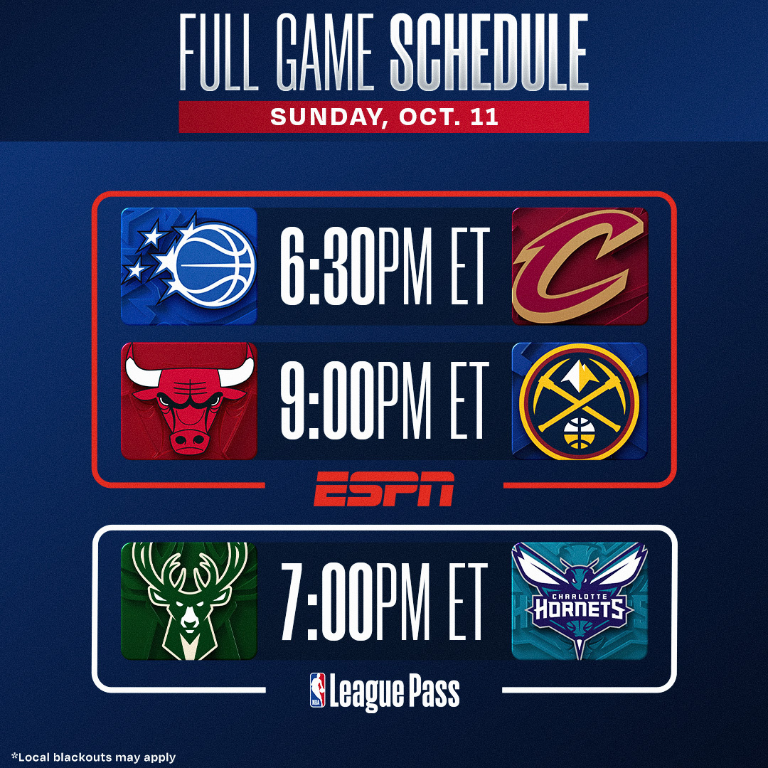 Sunday Schedule