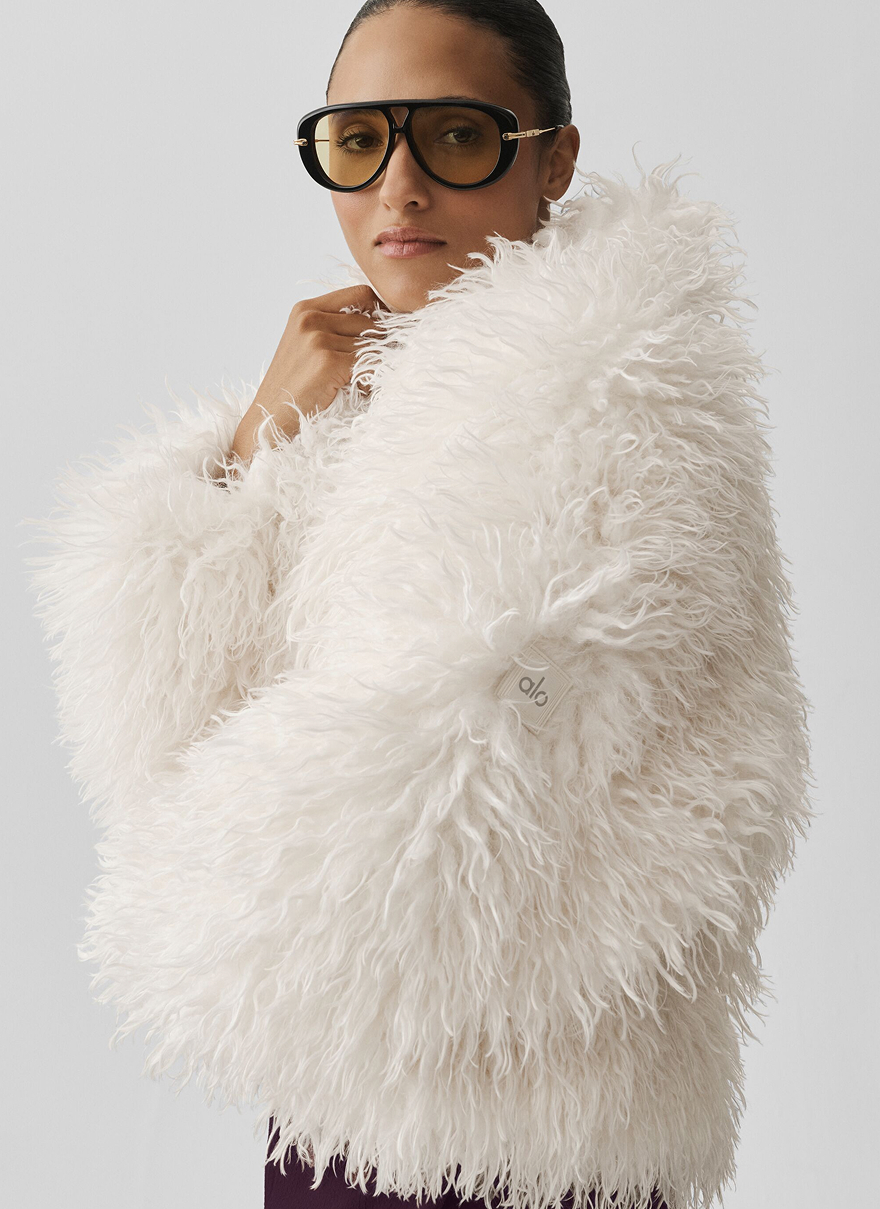 monoglian faux fur starlet jacket