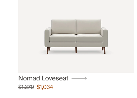 Nomad Loveseat in Cloud