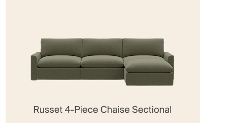 Russet 4-Piece Chaise Sectional