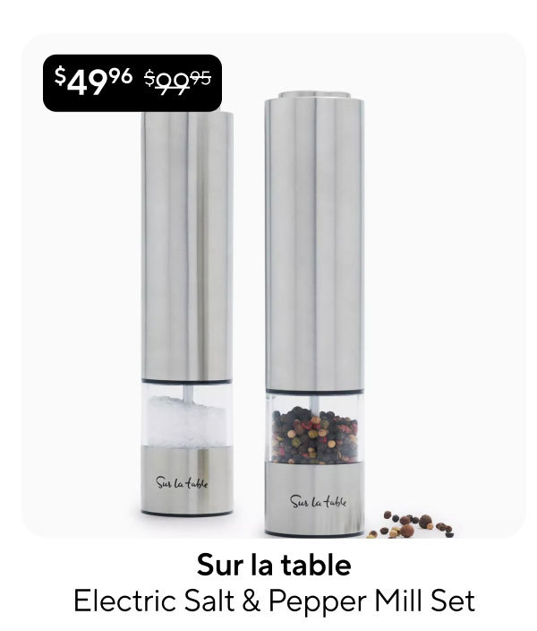 Sur la table Electric Salt & Pepper Mill Set