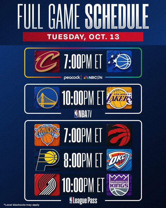 Tonight's Schedule