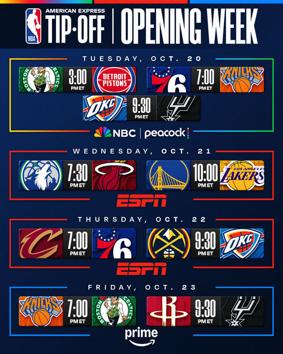 2026-27 Opening Week