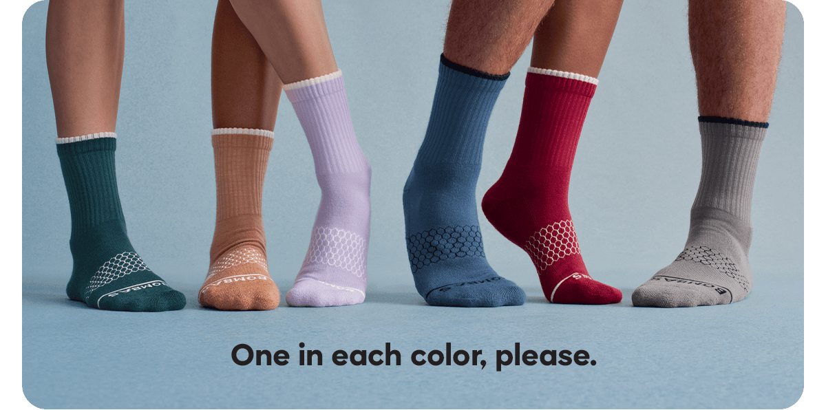 One in each color, please.