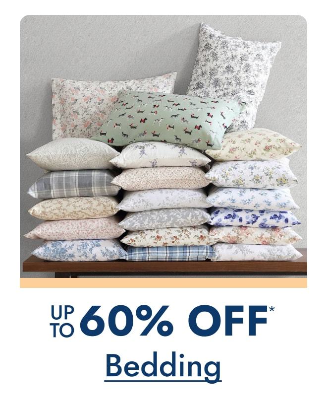 Bedding up to 60% off