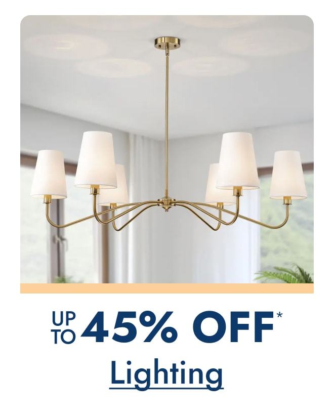 Lighting up to 45% off
