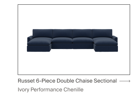Russet 6-Piece Reversible Chaise Sectional