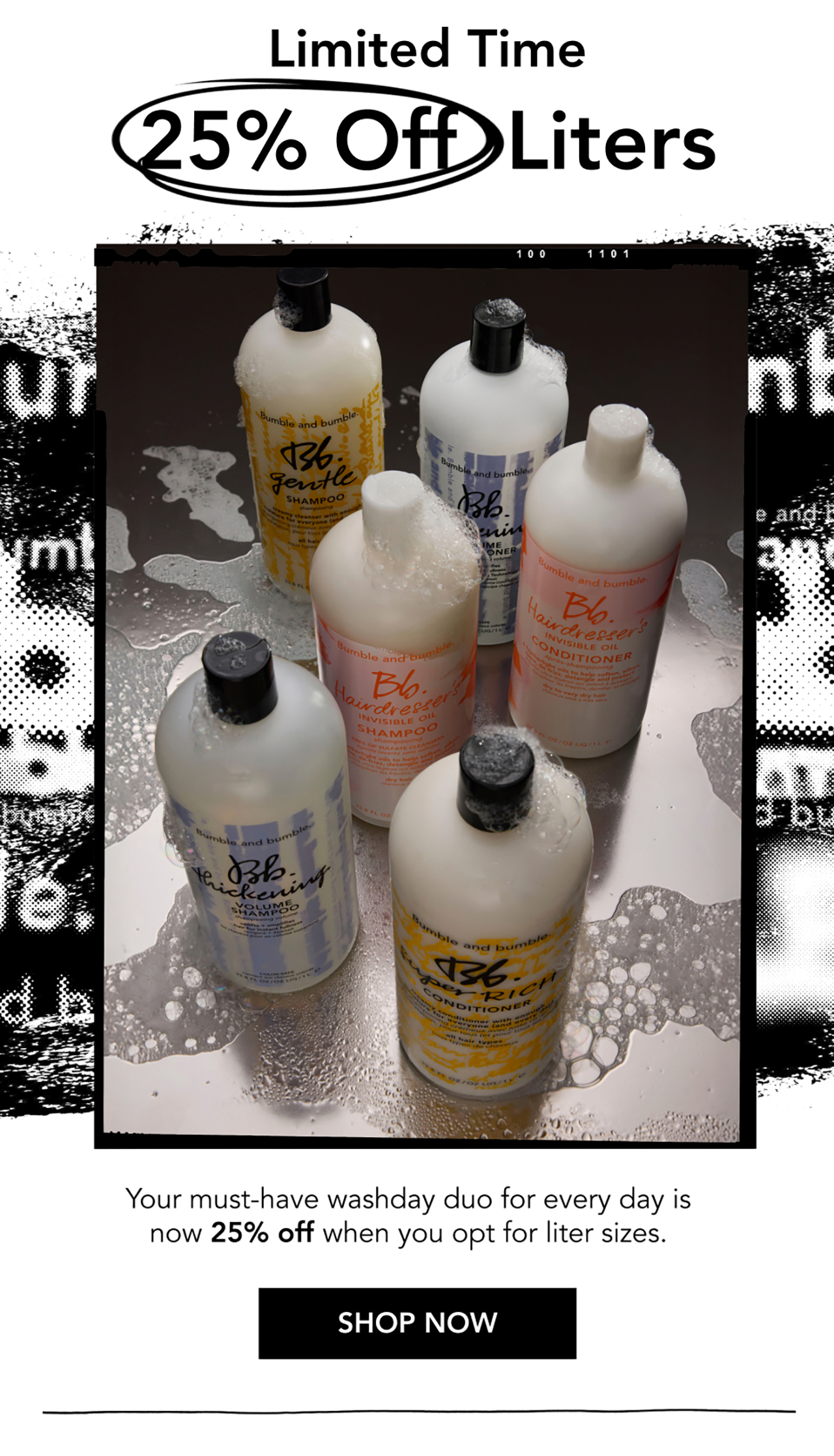 Limited Time | 25% Off Liters | Your must-have washday duo for every day is now 25% off when you opt for liter sizes. | SHOP NOW