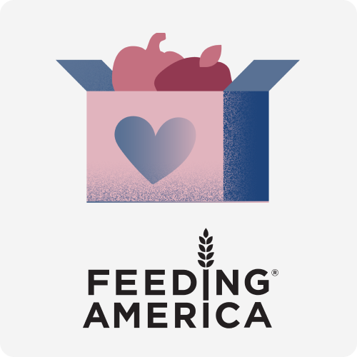And officially partnered with Feeding America