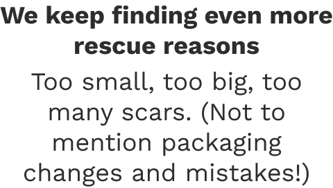 We keep finding even more rescue reasons