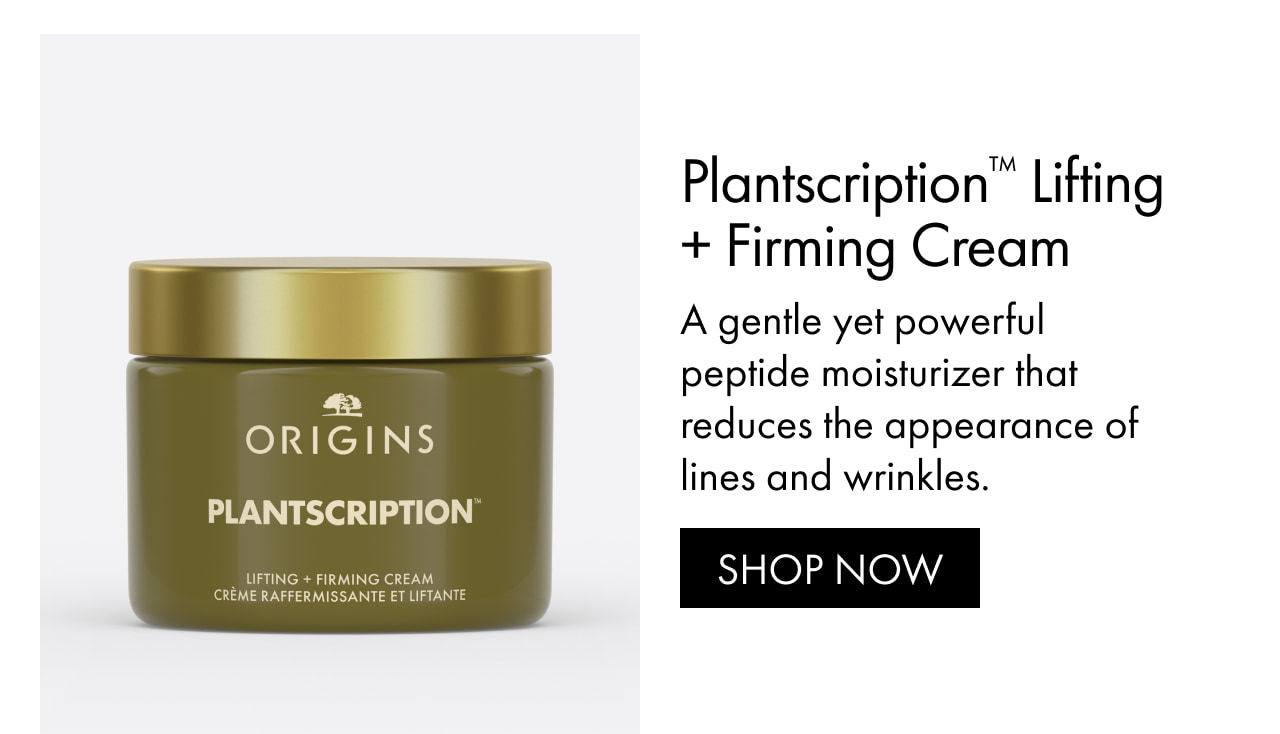 Plantscription™ Lifting + Firming Cream | A gentle yet powerful peptide moisturizer that reduces the appearance of lines and wrinkles. | SHOP NOW