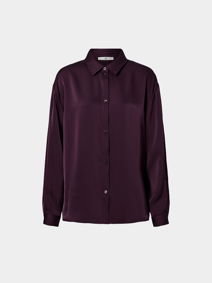 Satin Smooth Talker Button Up