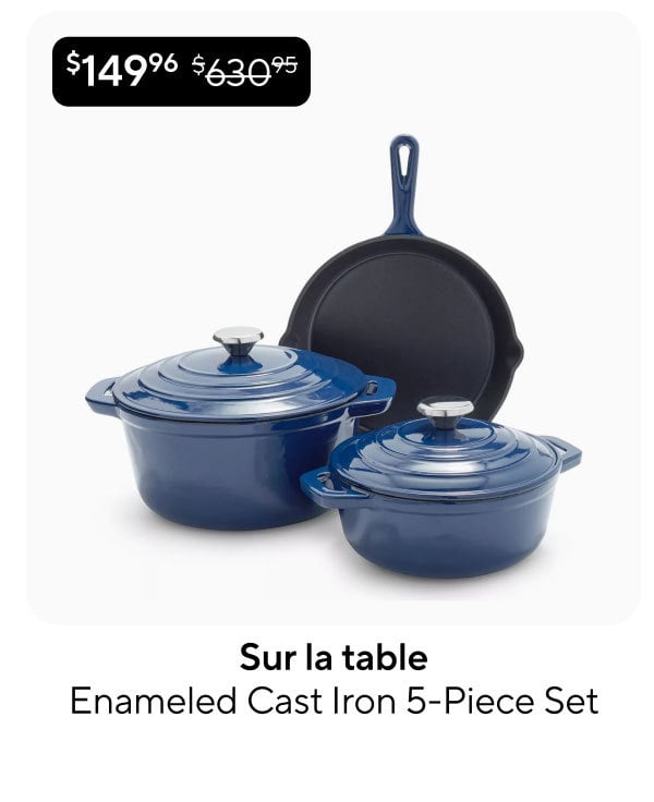Sur la table Enameled Cast Iron 5-Piece Set