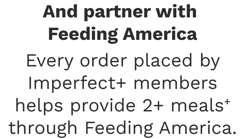 And partner with Feeding America