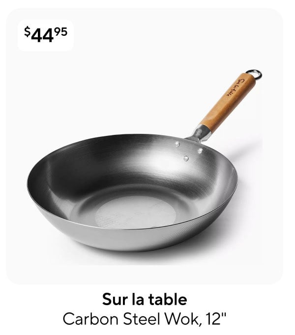 Sur la table Carbon Steel Wok, 12
