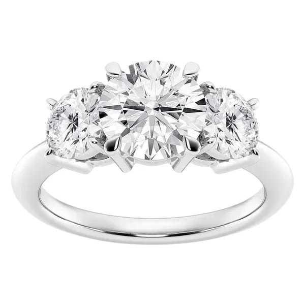 2ct AGI 3-Stone Lab Diamond Ring $348