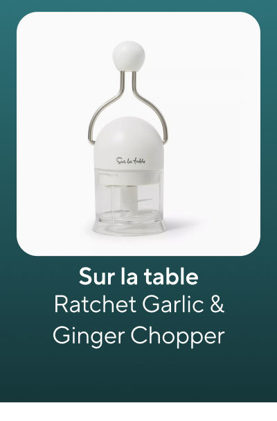 Sur la table Ratchet Garlic & Ginger Chopper in Warm Grey