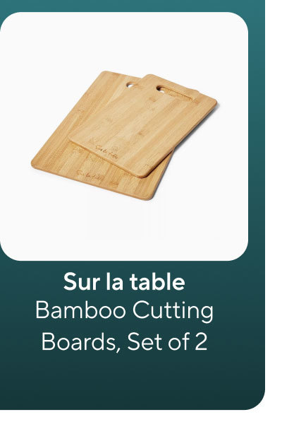 Sur La Table Bamboo Cutting Boards, Set of 2