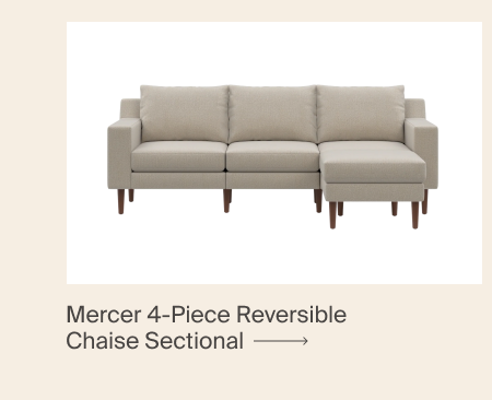 Mercer 4-Piece Reversible Chaise Sectional