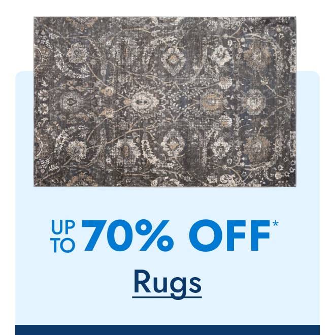 Save on Rugs Up to 70% off*