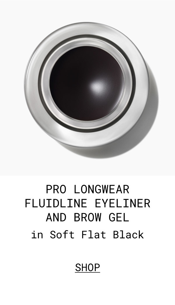 PRO LONGWEAR FLUIDLINE EYELINER AND BROW GEL | in Soft Flat Black | SHOP