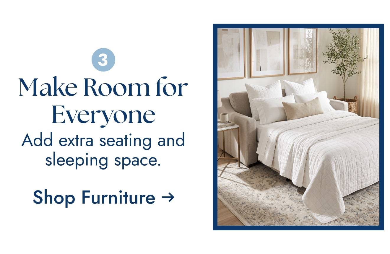 Add Extra Seating and Sleeping Space