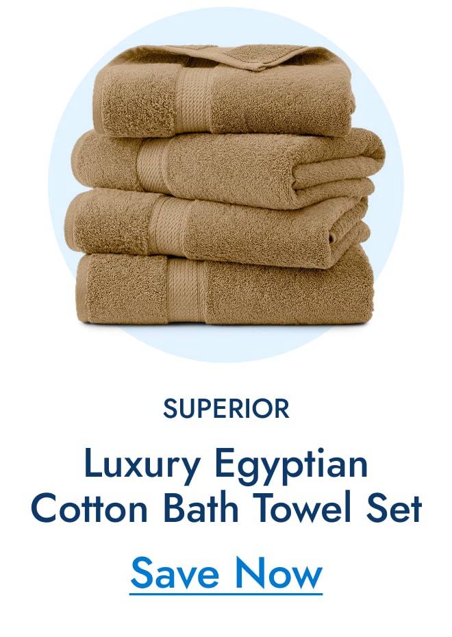 Superior Luxury Egyptian Cotton Bath Towel Set