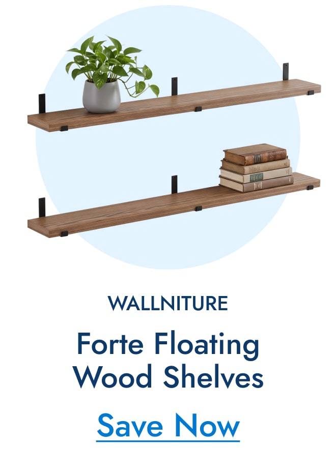 Wallniture Forte Floating Wood Shelves
