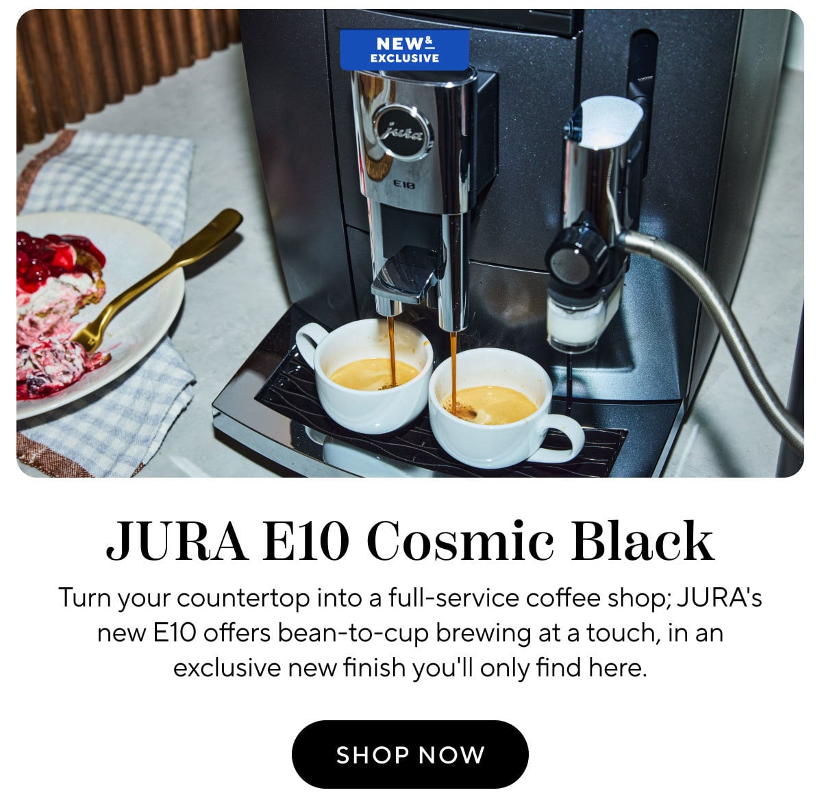 Jura E10 Cosmic Black