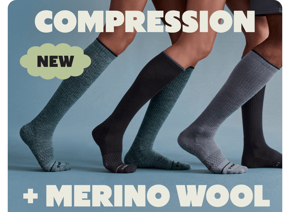 COMPRESSION. NEW. + MERINO WOOL
