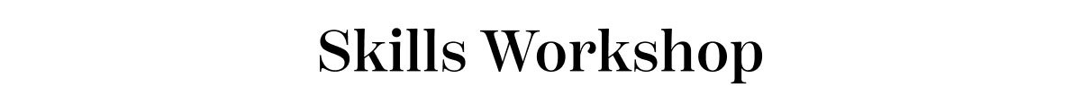 Skills Workshop